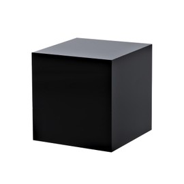 PATIKIL 2"x2"x2" Jewelry Display Riser, Polished Acrylic Cube Display Stand Block Collection Showcase Ring Holder Square, Black