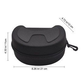 Safinein Large Big Ski Goggles Case Travel Hard EVA Sports Snow Glasses Snowboard Goggles Storage Bag Holder Carrying Protective Pouch