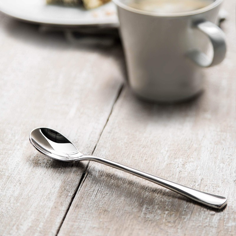 Robert Welch Malvern Bright Long Handled Spoon, Set of 4.