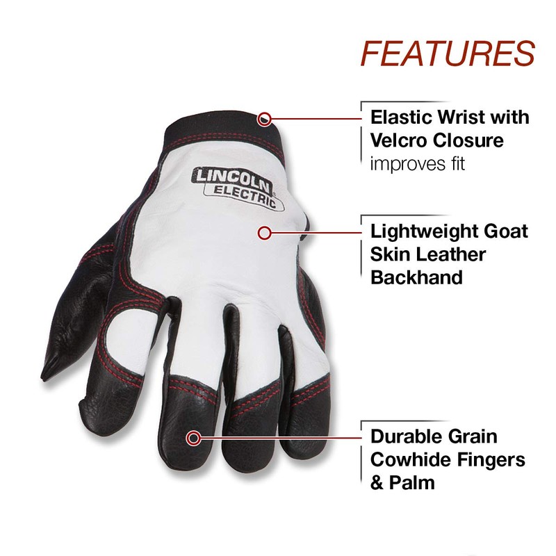 Lincoln Electric Full Grain Leather Welding / Work Gloves |