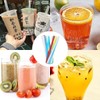 100pcs Straws Tapioca Straws 25*1.1cm Disposable Straws Plastic Straws Milk