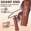 Dulele 5PCS Crayon Matte Lip Liner Set, Gradient Smooth Lip