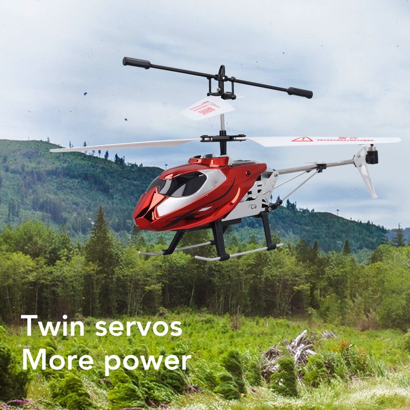 RC Helicopter with Lights 3.5 Channel USB Drop Proof 2.4G