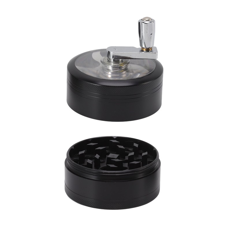 4 Layers Hand Crank Spices Grinder Zinc Alloy 60mm Manual