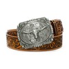 Moranse Belts With Religion Cross Kneeling Prayer & Horse and