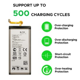 GREEN FUSION BL-T39 Battery for LG G7/G7 Plus ThinQ & Q7/Q7 Plus, with Installation Instruction & Repair Toolkit