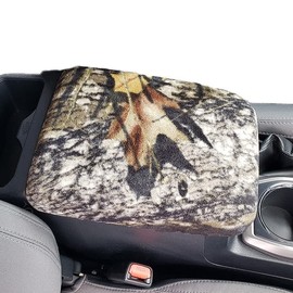 Car Console Covers Plus Handmade in USA Designed for Toyota Tacoma 2005-2023 Fleece Center Console Auto Armrest Cover Protector Mossy
