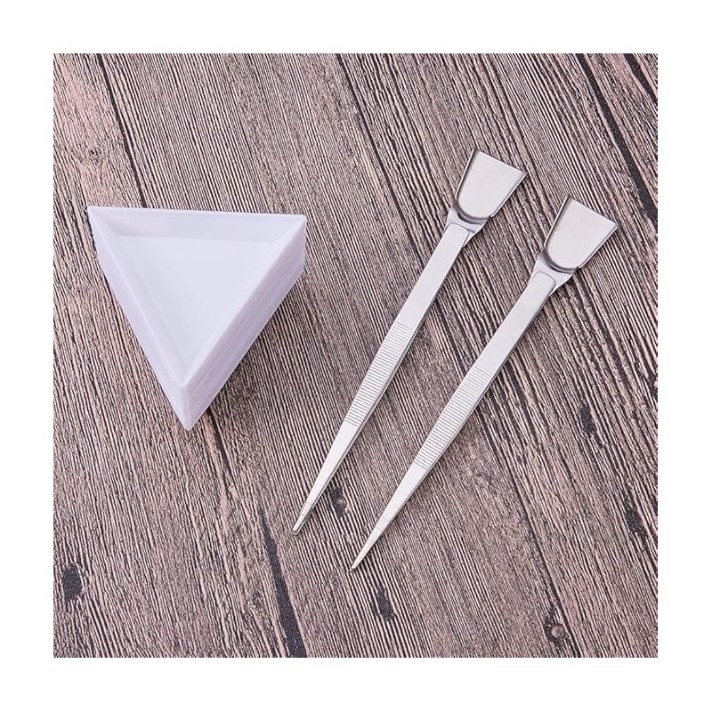 20 Pcs Plastic Triangle Bead Sorting Trays Diamond Rhinestone Plates