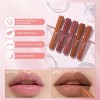 3 Piezas Pintalabios Mate Larga Duracion Labial Nude Cremoso