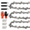Anxingo 3 Pack 18 Inch Chainsaw Chain, 3/8" LP Pitch