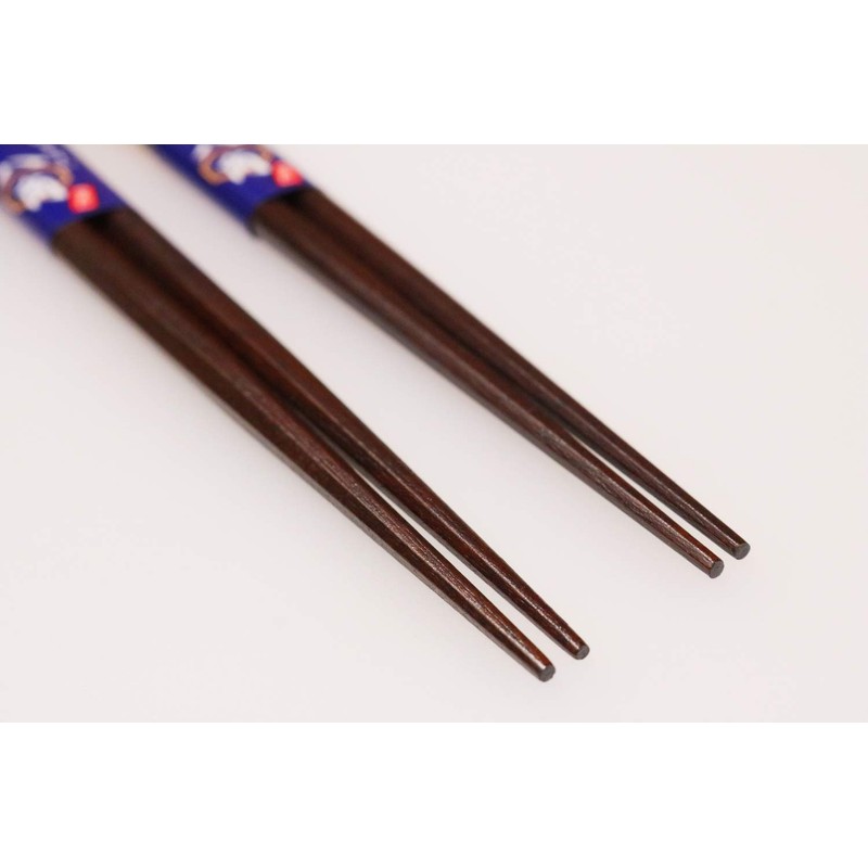 Ishida Painted Chopsticks Octagonal Vertical Stripe, Made in Japan, 8.9