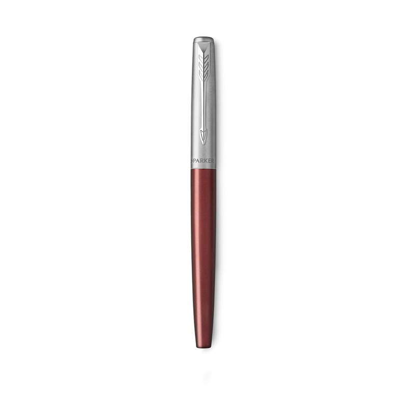 Parker Jotter Stainless Steel Fountain Pen - Kensington Red Lacquer
