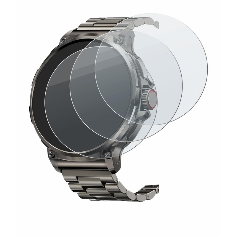 BROTECT Anti-Glare Protective Glass for Tesofit Smartwatch 1.85 Inch (Round)