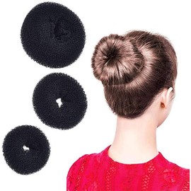 Coehaopike 3 Piece Bun Hair Arrangement Hair Maker Hair Pin Donut Bun Goods Bun Sponge Bundles Easy Hair Arrangement Practical and Clever Small, Medium, Large
