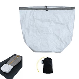 3F UL GEAR Sleeping Bag Cover for Tent Condensation Protection 43g/60g Ultra Lightweight Waterproof Tear Resistant Adjustable Dyneema Nylon Blend / Tyvek 25.6 x 20.5 inches (65 x 52 cm) Compact Foot