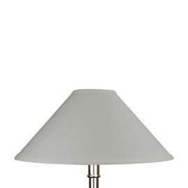 FenchelShades.com Lampshade 4" Top Diameter x 16" Bottom Diameter x 9" Slant Height with Washer (Spider) Attachment for Lamps with a Harp (Linen Snow)