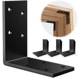 I Bracket Angle Iron 1.5"X3"X3" (15PCS) Galvanized Corner Bracket,L Brackets for Wood Post，Shelves，Furniture;Corner Braces for 2x2 Post