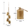 Christmas Bells, Vuskly Set of 4 Gold Metal Bells with