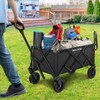 BEAU JARDIN 150L Collapsible Folding Wagon Cart 330lbs Foldable Push