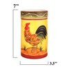 ACK Tuscany Sunshine Country Rooster Hand Painted Ceramic Utensil Jar,