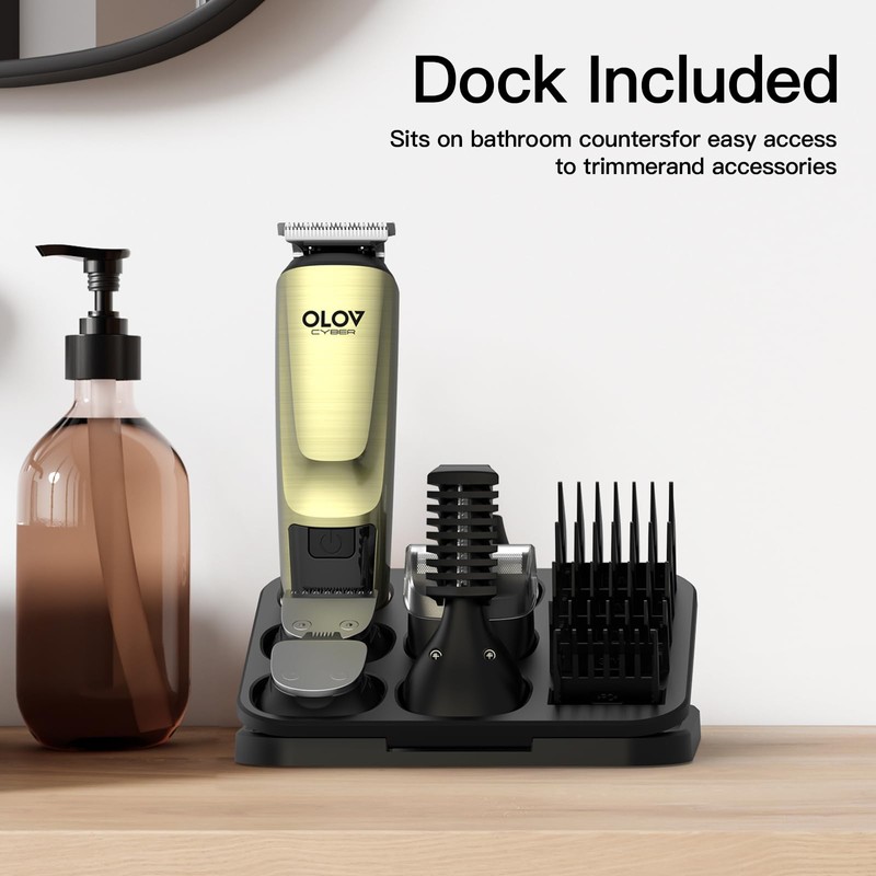 OLOV CYBER Beard Trimmer for Men, 17-in-1 Mens Grooming Kit