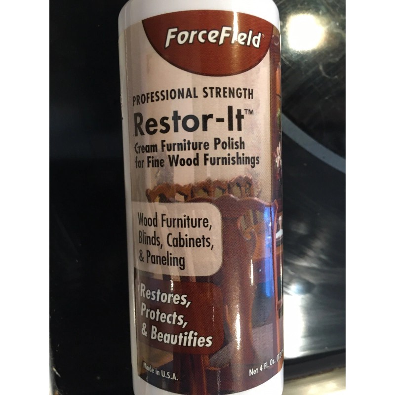 FORCEFIELD 4 Oz RESTORE IT FURNITURE POLISH PROTECTOR FINE WOOD