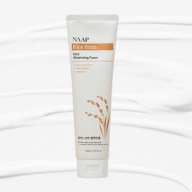 Nap rice bran water mild cleansing foam, hypoallergenic, mildly acidic, moisturizing for sensitive skin, natural daily face wash foam, 1 piece, 150ml / 냅 쌀겨수 순한 클렌징폼 저자극 약산성 민감성피부 보습 천연 데일리 세안폼, 1개, 150ml