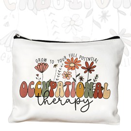 DUOJINSANXI Occupational Therapy Gift, Occupational Therapy Bag, Makeup Bag for Occupational Therapist, Therapist Gifts, Appreciation Gifts for Occupational Therapy
