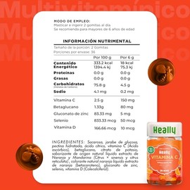 Multivitamínico Niños Desarrollo y Powerful Defense, HEALLY | Omega-3, Vitaminas A, B, C y E, Vitamina C, Sabor Naranja, Fresa y Mandarina, 2 Frascos,