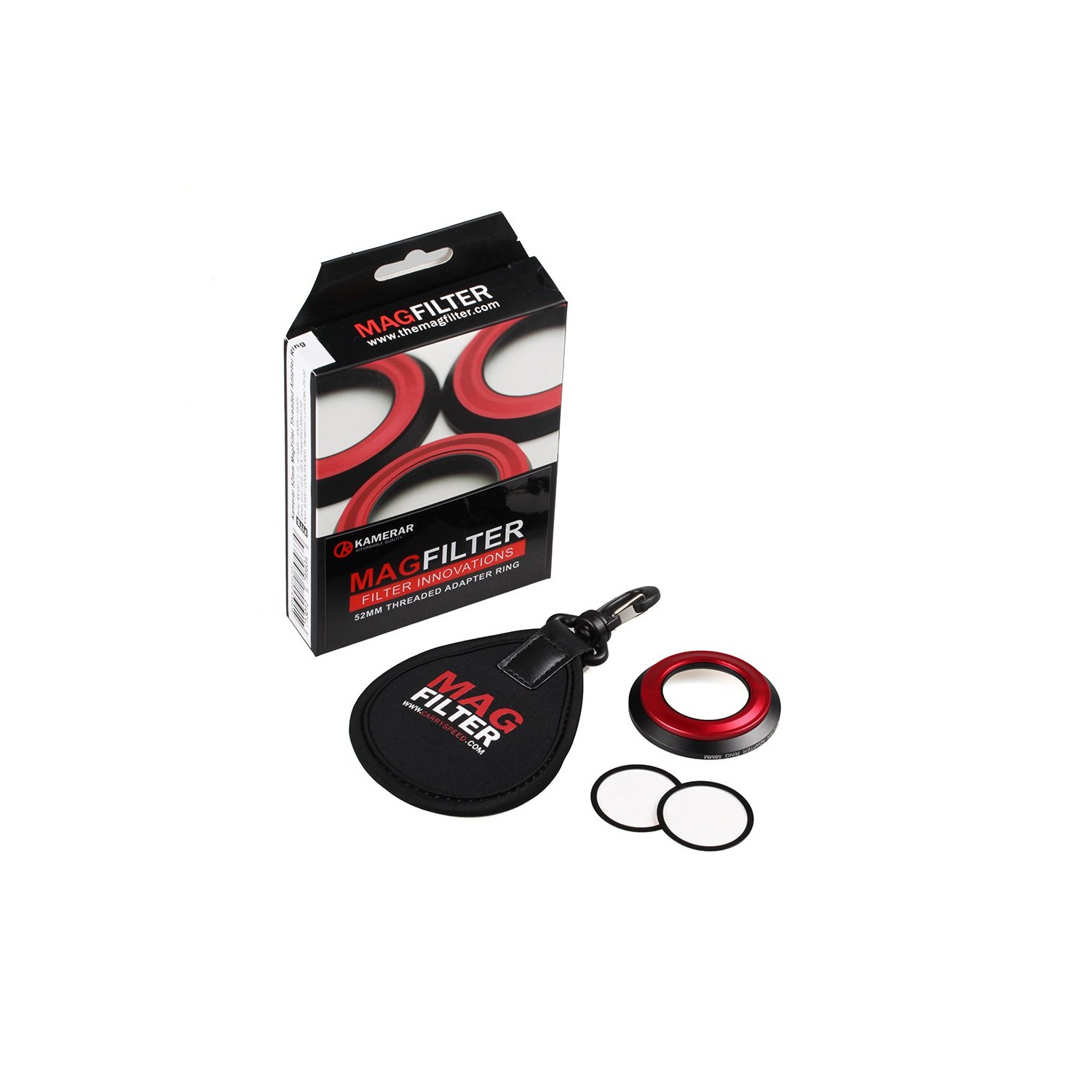 Kamerar MagFilter 52mm Threaded Adapter Ring with Carrier Bag