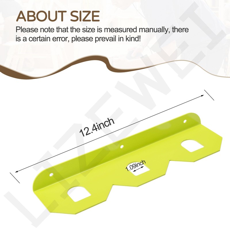 LIZEWEI 2 Pcs Metal Ry-obi 18V Battery Holder/Battery Wall Mount