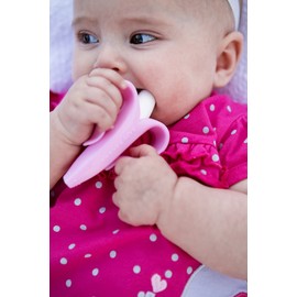 Baby Banana The Original Teether-Toothbrush, Infant to Toddler, Made in USA, Butter-Soft Bristles for Gums and Teeth, Bendable Food Grade Silicone, Family-Owned Buisness Since 2009, 11 Million+ Sold