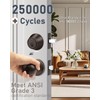 Brotima 3 Pack Entry Door Locksets with Single Cylinder Deadbolt,