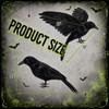 Hoteam 3 Pack Realistic Crow Decoys Halloween Decorations, Black Crows,L