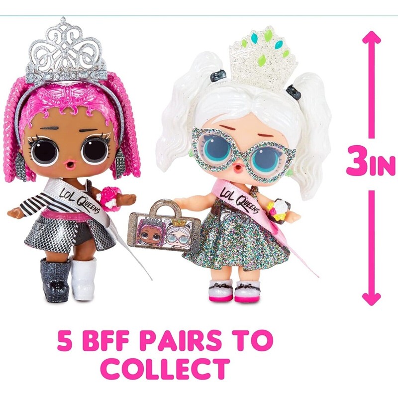 L.O.L. Surprise! Queens Dolls With 9 Surprise Including Doll, For