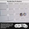 100 Pcs Easy Fix Washers, 35mm Diameter Galvanised Steel Fixing