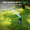 Restmo Multi-Adjustable Lawn Sprinkler with 6 Spray Modes