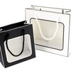 Square Clear Window Gift Bag - Simple Packaging for Birthdays & Anniversaries Wrapping 6ea