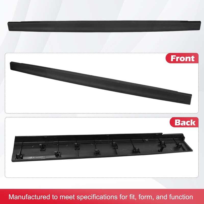 Rear Tailgate Protector Spoiler Top Trim Cover Rear Truck Molding