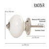 Knober 1 x Mac Coffee Latte Cream Earth-Coloured Furniture Knobs
