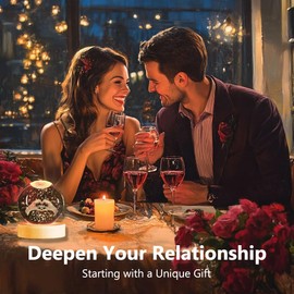 3.15 in Crystal Heart Sign Ball Lamp with Wooden Base, 3D Crystal Ball Night Light, 16 Colors, Remotely Controlled, Christmas Birthday Day’s Gifts for Women Moms Girlfriends Girls