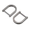 sourcing map U Shape Horseshoe D-Rings Zinc Alloy Screw Buckle