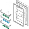 Door Shelf Rack Bar (Middle) Compatible with Frigidaire FRT18B5JZ5, FFHT2117LW1,