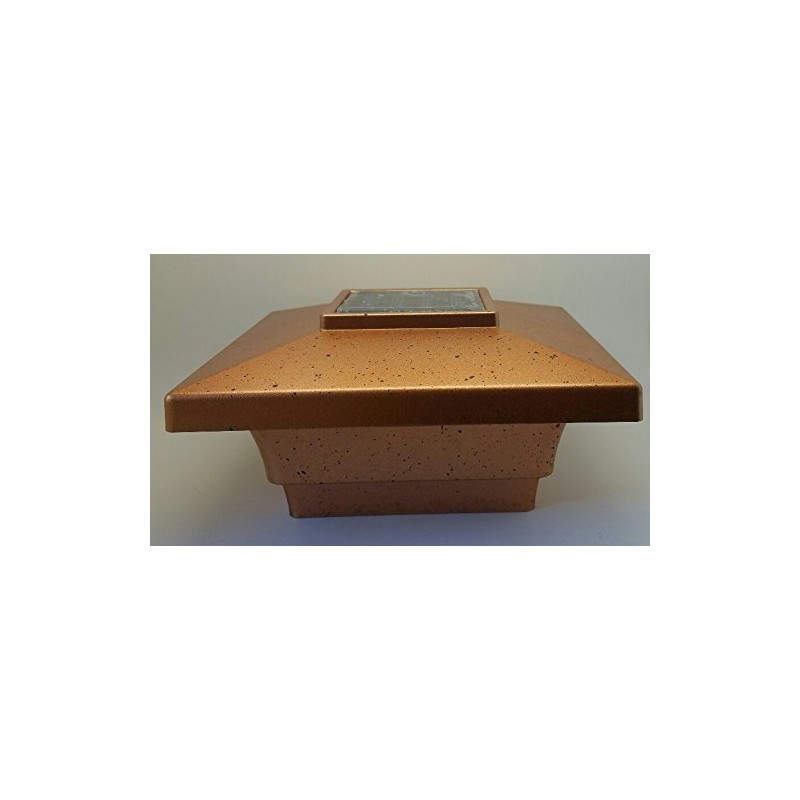 Set of 4 Solar Post Cap Light LED Low Profile