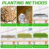 WBCBEC Plant Germination Trays, Stainless Steel Plant Trays Stainless Metal