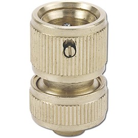 REHAU Water Stop 19 mm 3/4 Inch Practical Connector with Aquastop, High-Quality Brass, Reliable Hold, Easy Change