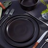 Stone Lain Coupe Dinnerware Set, Service For 4, Black Matte