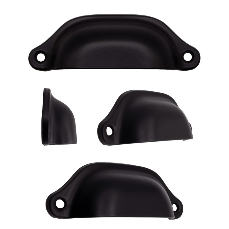 Fuxxer® 10 x Antique Drawer Handles, Shells, Retro Design, 98