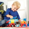 Learning Resources 1-2-3 Build It! Rocket-Train-Helicopter, Toddler Building Toy, 17