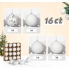 Christmas Baubles, Pack of 16 6 cm Glass Christmas Tree